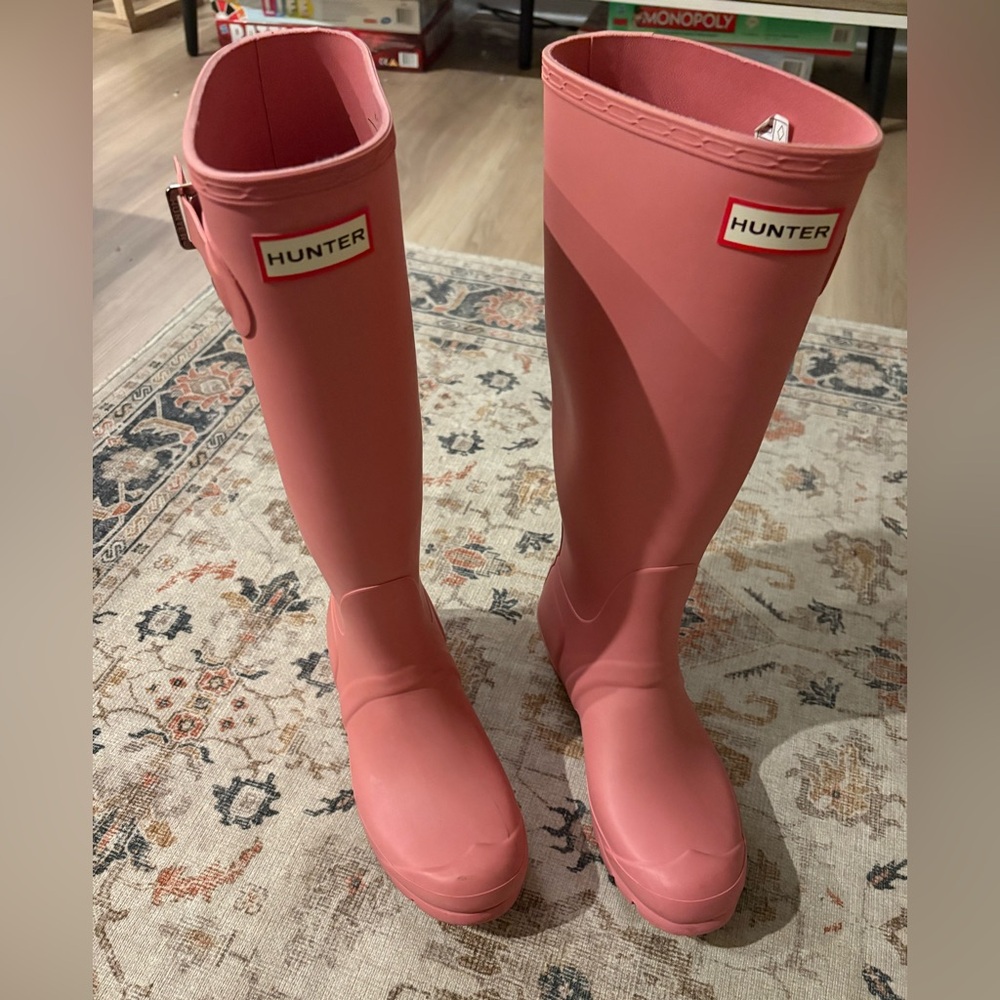 Pink Hunter Rain Boots